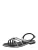 BUFFALO Sandalen met riem ‘KIRA’  zwart