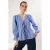 TRENDYOLMİLLA Dames Blauw Effen Lang Regular fit Blouses
