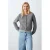 MANGO TEEN vest grijs grof gebreid