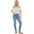 I Saw It First Dames-shirt met uitgesneden details en korte mouwen, gehaakt (Wit)