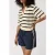 Alchemist Polo Dalia Wool White/navy Stripe