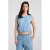 America Today top light blue denim