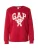 GAP Sweatshirt  bloedrood / lichtrood / wit