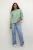 Blouse met lange mouwen Regular fit Granite Green