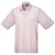Premier Heren Korte Mouw Formele Poplin Gewoon Werk Shirt (Roze)