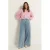 CLAUDIA BY CLAUDIA STRÄTER high waist wide leg jeans medium blue denim