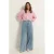 CLAUDIA BY CLAUDIA STRÄTER high waist wide leg jeans medium blue denim