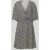 Jake*s Casual Mini-jurk van viscose met bloemenmotief en V-hals
