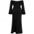 Trendyol Curve Dames Zwart Effen Maxi Lang Shift-model Grote maten Jurk