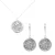 Orphelia ‘Anabel’ Dames 925 Sterling Zilveren Set: Ketting-Hanger + Oorbellen – Zilver SET-7097