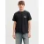 JACK & JONES ORIGINALS relaxed T-shirt met backprint zwart