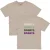 QPI T-shirt met backprint taupe