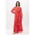 Lange maxi-jurk met bloemenprint voor dames, geschikt voor gebruik met een hijab.
