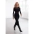TRENDYOLMİLLA Dames Zwart Effen Midi Lang Casual Bodycon Jurken
