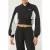 FILA Lecore Cropped High Rib Scuba Track Jacket Black-egret