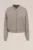 WE Fashion – Dames bomberjack met structuur – Regular fit – Lichtgrijs –