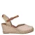 Tamaris suède sleehakken beige