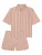 SCHIESSER Pyjama ‘Selected Premium’  rood / oranjerood / wit