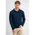 GABBIANO regular fit gebreide trui met wol – donkerblauw