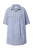 Ulla Popken Blouse  blauw denim / wit