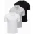 Ombre Italian style heren poloshirts zwart wit 3 stuks