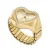 Fossil horloge ES5407 Watch Ring goudkleurig