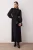 Trendyol Modest Dames Zwart Effen Maxi Lang Casual Recht Modest Jurken