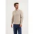 Saint Steve regular polo met ingebreid patroon GUNTHER beige