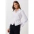 Getailleerde Poplin Shirt met Plissé Detail