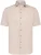 R2 Overhemd Korte Mouwen Knitted Piqué Beige