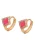 faina Oorbellen  rose-goud / pink / transparant