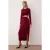 Platte maxi-jurk voor dames, lange bodycon-jurk voor afstuderen/gala