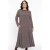 YOEK maxi jurk DOLCE met all over print bruin/ wit