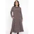 YOEK maxi jurk DOLCE met all over print bruin/ wit