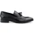 Zwarte mocassin loafers met kwastjes voor heren, elegante instappers