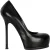 Saint Laurent Zwarte Leren Hakken – ’20s