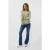 EsQualo Sweater Batwing Lurex Jade