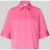 milano italy boxy fit blouse met blinde knoopsluiting
