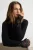 TRENDYOLMİLLA Dames Zwart Effen Lang, Getailleerd Truien
