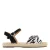 Graceland espadrilles met zebraprint zwart/wit