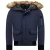 Winterjas Heren – Gewatteerde Jassen – Korte Heren Winterjas – Met Faux Bontkraag – 8821 – Blauw