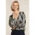 River Woods Blue Ruffle Cuff Blouse