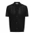 ONLY & SONS regular casual overhemd met ingebreid patroon zwart
