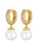 Heideman Oorbellen  goud / wit