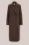 WE Fashion – Dames jas van wolmix – Oversized – Kaneelbruin –