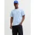 JACK & JONES ORIGINALS relaxed T-shirt met backprint lichtblauw