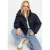 TRENDYOLMİLLA Dames Donkerblauw Effen Lang Oversized Winter Jassen