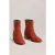 White Stuff Izzy Suede Ankle Boot Dark Orange