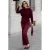 LOVE2WAIT wide leg zwangerschapsbroek – donkerrood