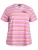 Zizzi Shirt ‘Mallis’  oranje / lichtroze / zwart / wit
